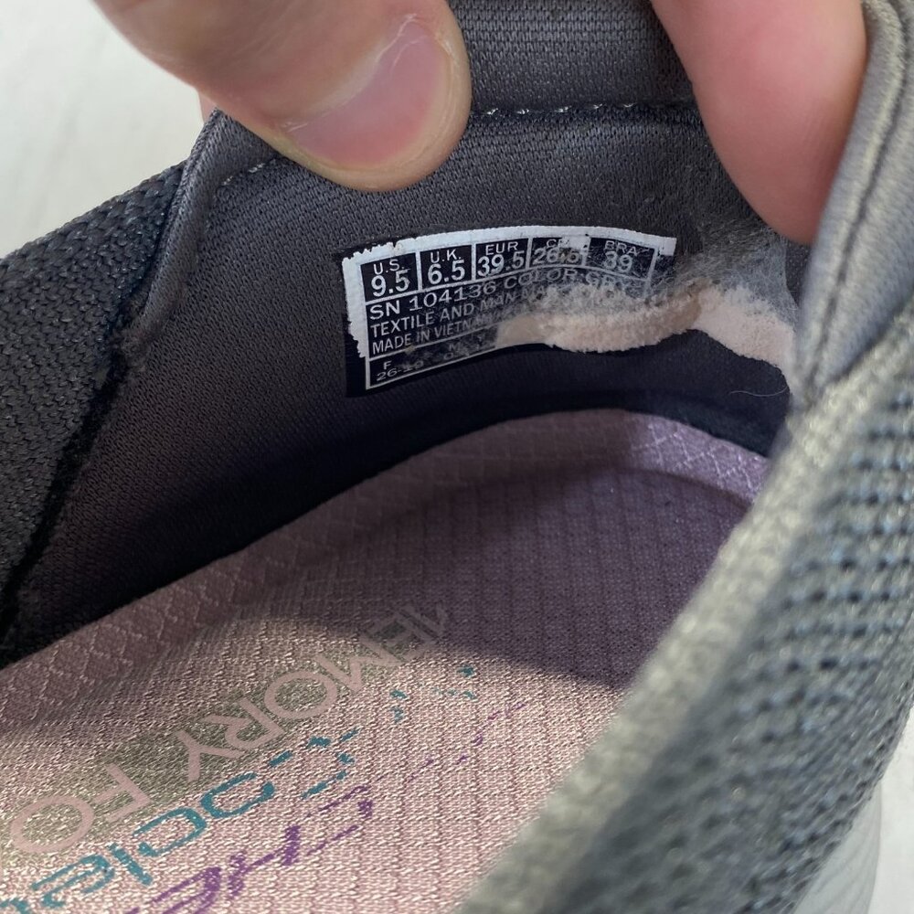 Skechers Stretch Women's Sneaker, Grey, Size 9.5,Lighweight,Comfort - Picture 9 of 15